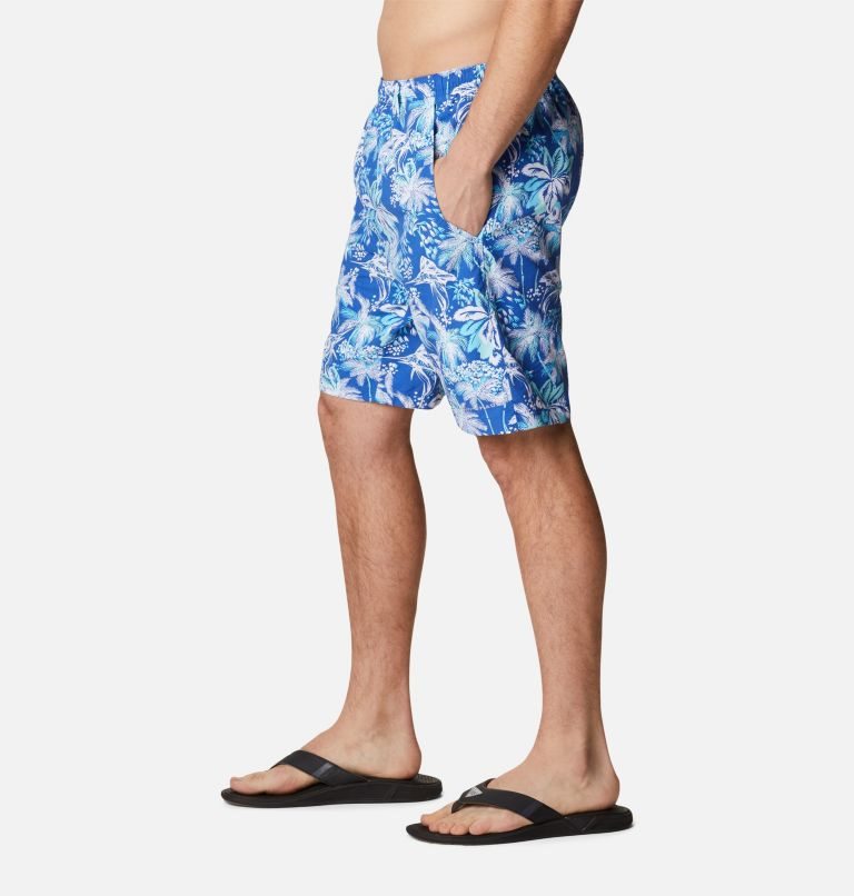 Men's Columbia PFG Super Backcast Water Shorts Flower | CA-A5014