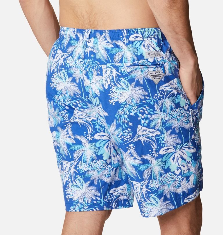 Men's Columbia PFG Super Backcast Water Shorts Flower | CA-A5014