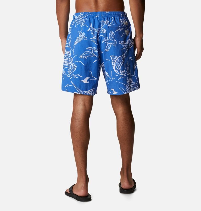 Men's Columbia PFG Super Backcast Water Shorts Blue | CA-F308L