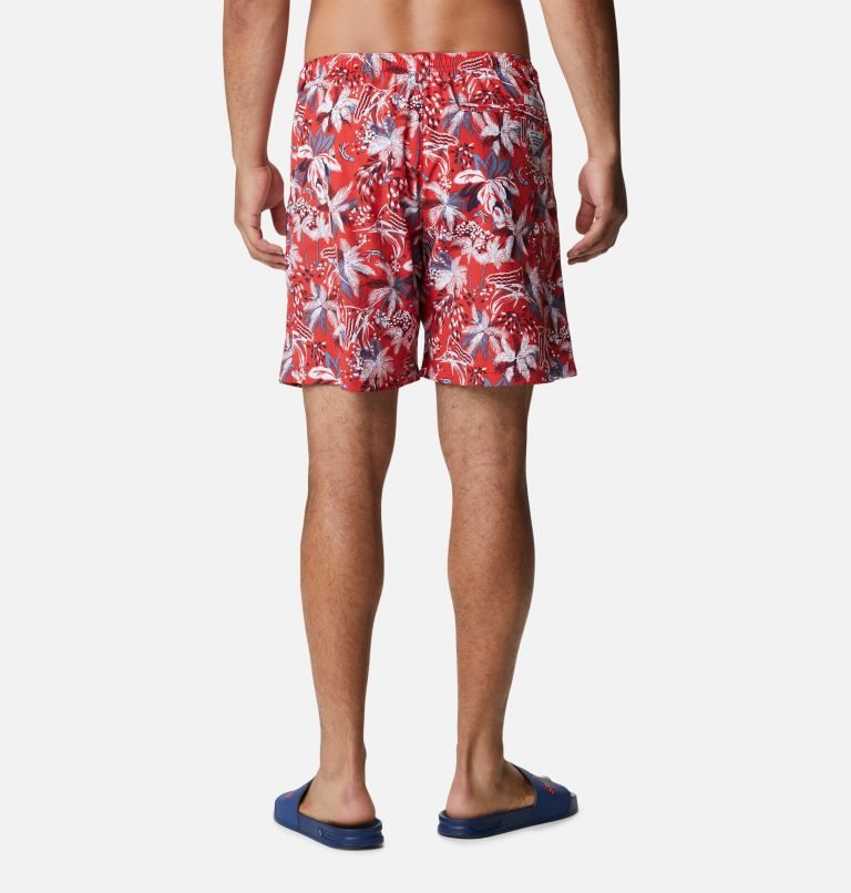 Men's Columbia PFG Super Backcast Water Shorts Flower | CA-FC60A