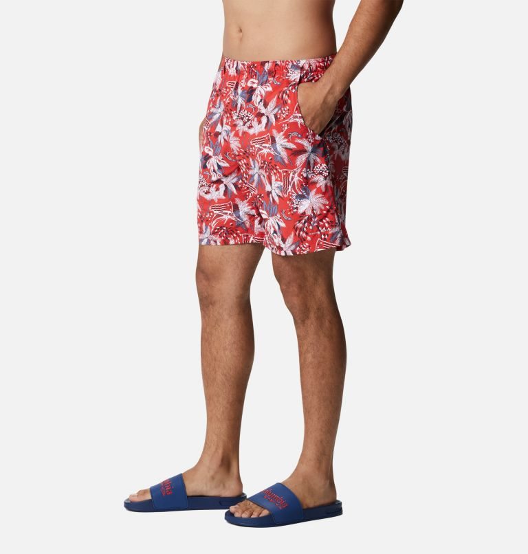 Men's Columbia PFG Super Backcast Water Shorts Flower | CA-FC60A