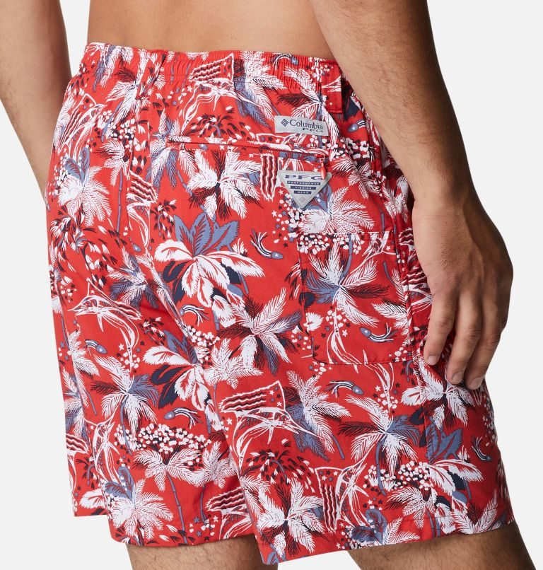 Men's Columbia PFG Super Backcast Water Shorts Flower | CA-FC60A