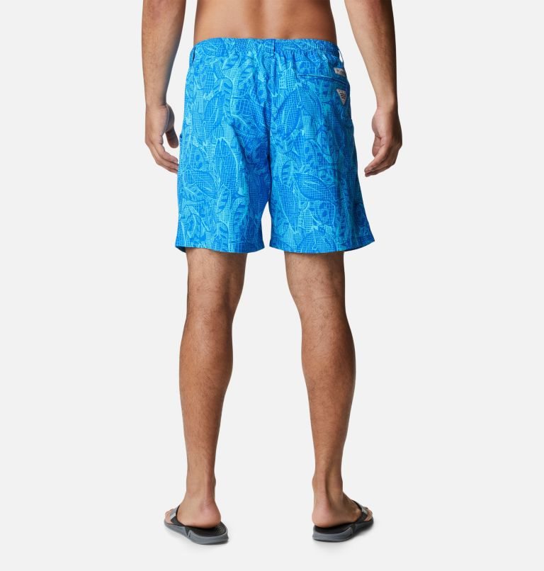 Men's Columbia PFG Super Backcast Water Shorts Blue | CA-I4C81