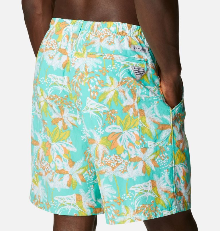 Men's Columbia PFG Super Backcast Water Shorts Flower | CA-LLA34