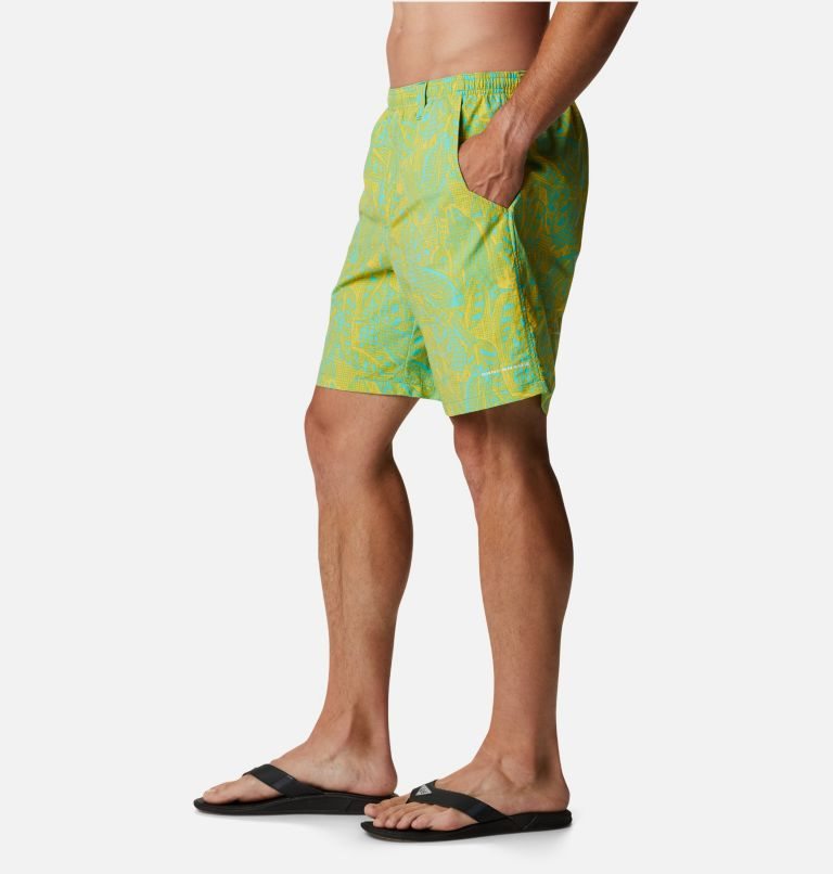 Men's Columbia PFG Super Backcast Water Shorts Green | CA-T5814