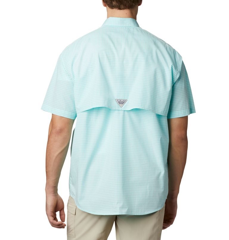 Men's Columbia PFG Super Bonehead Classic Short Sleeve Shirts Turquoise | CA-O814A