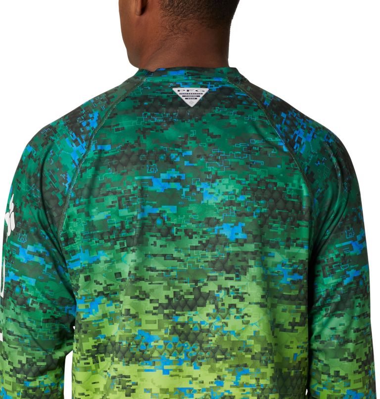 Men's Columbia PFG Super Terminal Tackle Long Sleeve Sweatshirts Camo | CA-H10CA