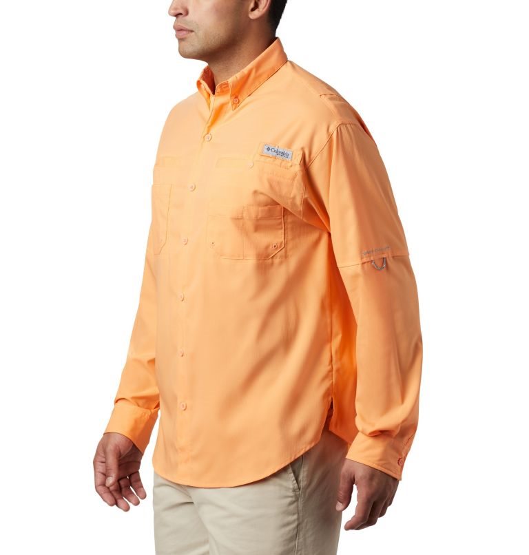 Men's Columbia PFG Tamiami II Long Sleeve Shirts Orange | CA-GA841