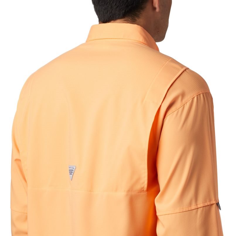 Men's Columbia PFG Tamiami II Long Sleeve Shirts Orange | CA-GA841