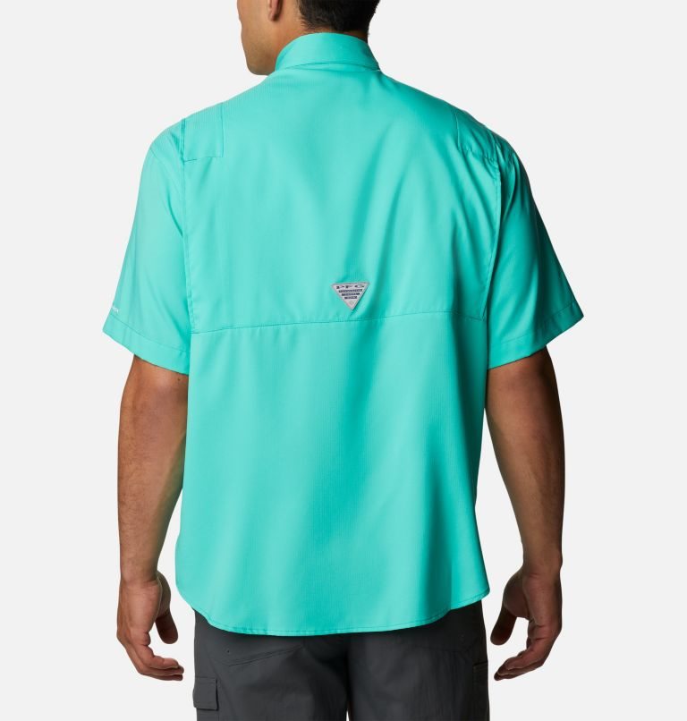 Men's Columbia PFG Tamiami II Short Sleeve Shirts Turquoise | CA-AA5LC