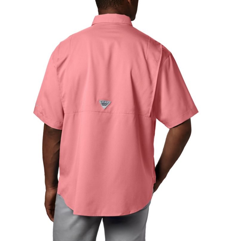 Men's Columbia PFG Tamiami II Short Sleeve Shirts Pink | CA-E0CL3