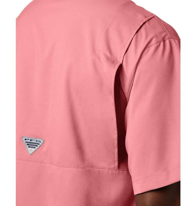 Men's Columbia PFG Tamiami II Short Sleeve Shirts Pink | CA-E0CL3