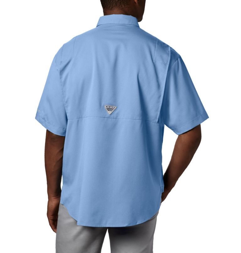 Men's Columbia PFG Tamiami II Short Sleeve Shirts Light Blue | CA-E6LC8