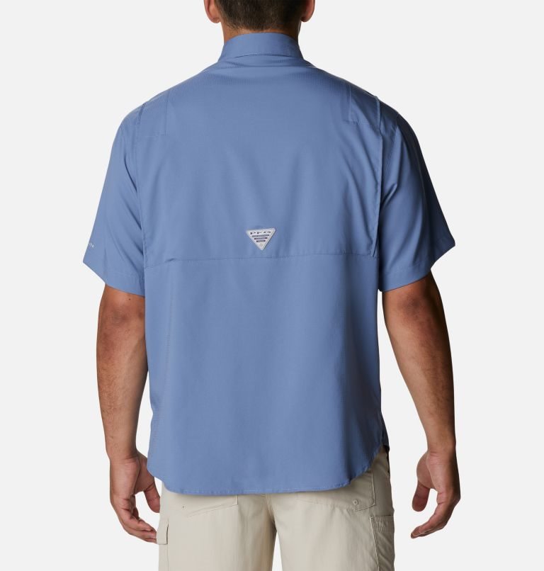 Men's Columbia PFG Tamiami II Short Sleeve Shirts Blue | CA-H8640