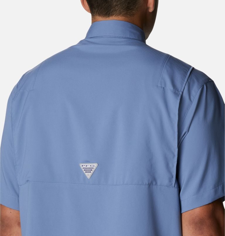 Men's Columbia PFG Tamiami II Short Sleeve Shirts Blue | CA-H8640