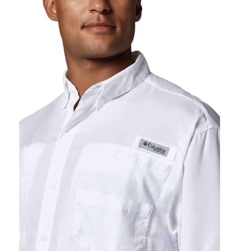 Men's Columbia PFG Tamiami II Short Sleeve Shirts White | CA-I368A