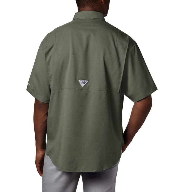 Men's Columbia PFG Tamiami II Short Sleeve Shirts Dark Grey | CA-P108A