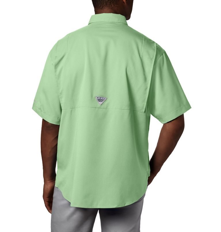 Men's Columbia PFG Tamiami II Short Sleeve Shirts Green | CA-Q1450