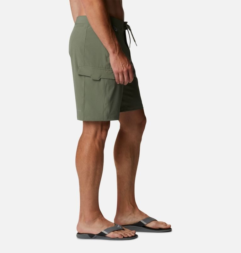 Men's Columbia PFG Terminal Tackle Board Shorts Olive | CA-F1C46