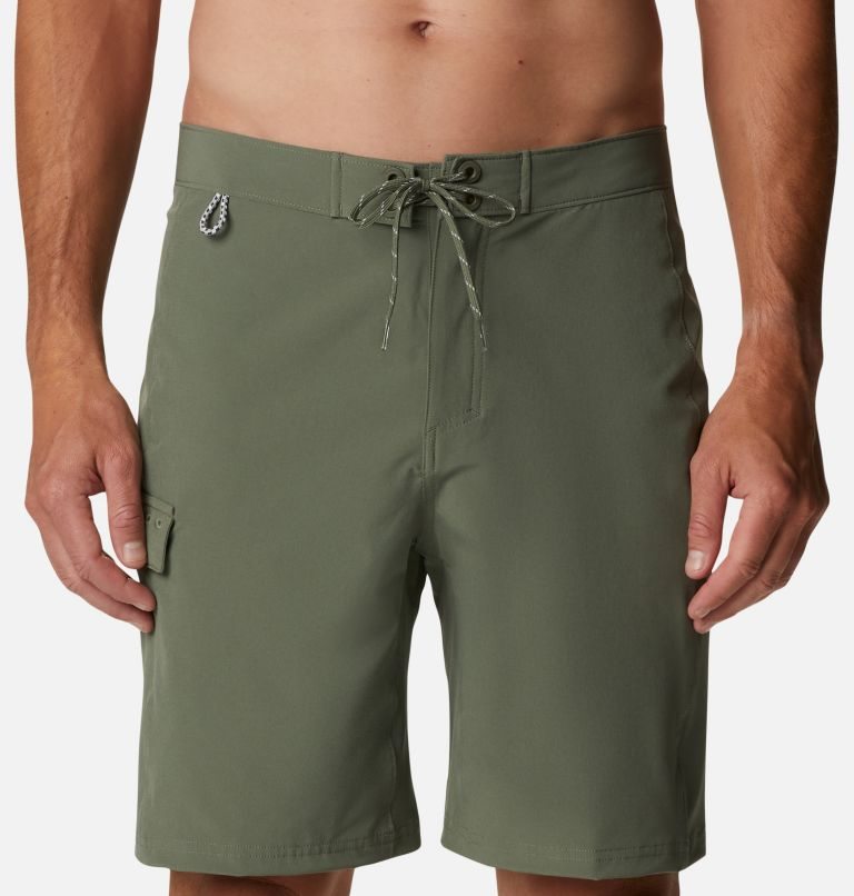 Men's Columbia PFG Terminal Tackle Board Shorts Olive | CA-F1C46