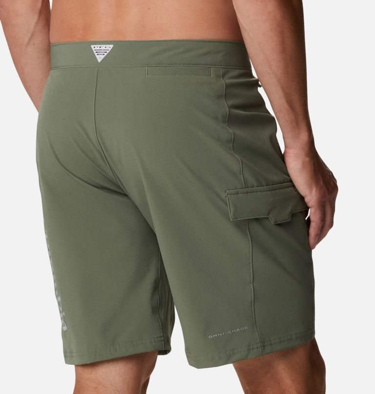 Men's Columbia PFG Terminal Tackle Board Shorts Olive | CA-F1C46