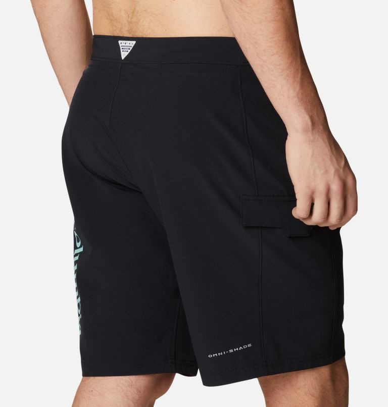 Men's Columbia PFG Terminal Tackle Board Shorts Black | CA-P16C5