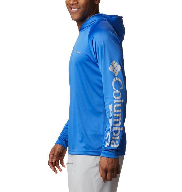 Men's Columbia PFG Terminal Tackle Hoodie Blue | CA-H86L4