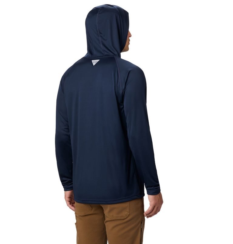 Men's Columbia PFG Terminal Tackle Hoodie Navy | CA-J5A14