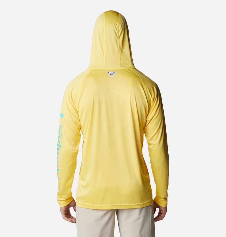 Men's Columbia PFG Terminal Tackle Hoodie Yellow | CA-KL18C