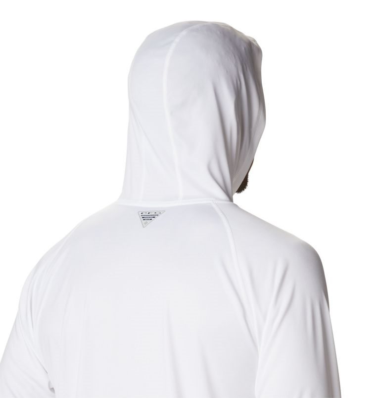 Men's Columbia PFG Terminal Tackle Hoodie White | CA-L3AL6