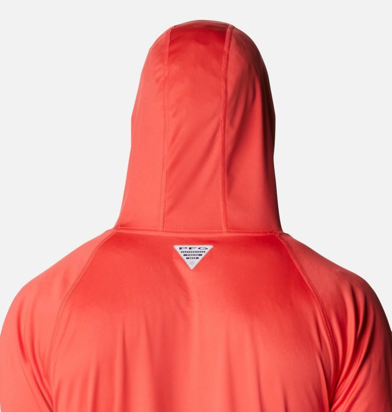 Men's Columbia PFG Terminal Tackle Hoodie Red | CA-M8405