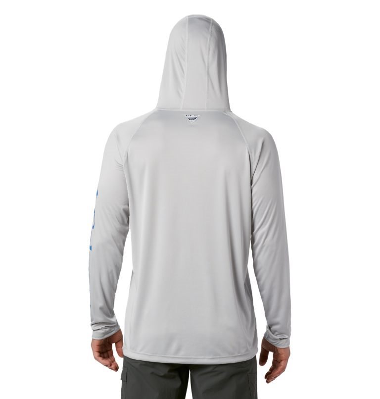 Men's Columbia PFG Terminal Tackle Hoodie Light Grey | CA-VC68L