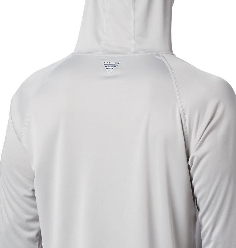 Men's Columbia PFG Terminal Tackle Hoodie Light Grey | CA-VC68L