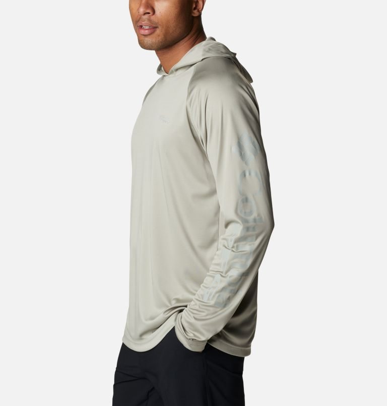 Men's Columbia PFG Terminal Tackle Hoodie Grey | CA-W036L