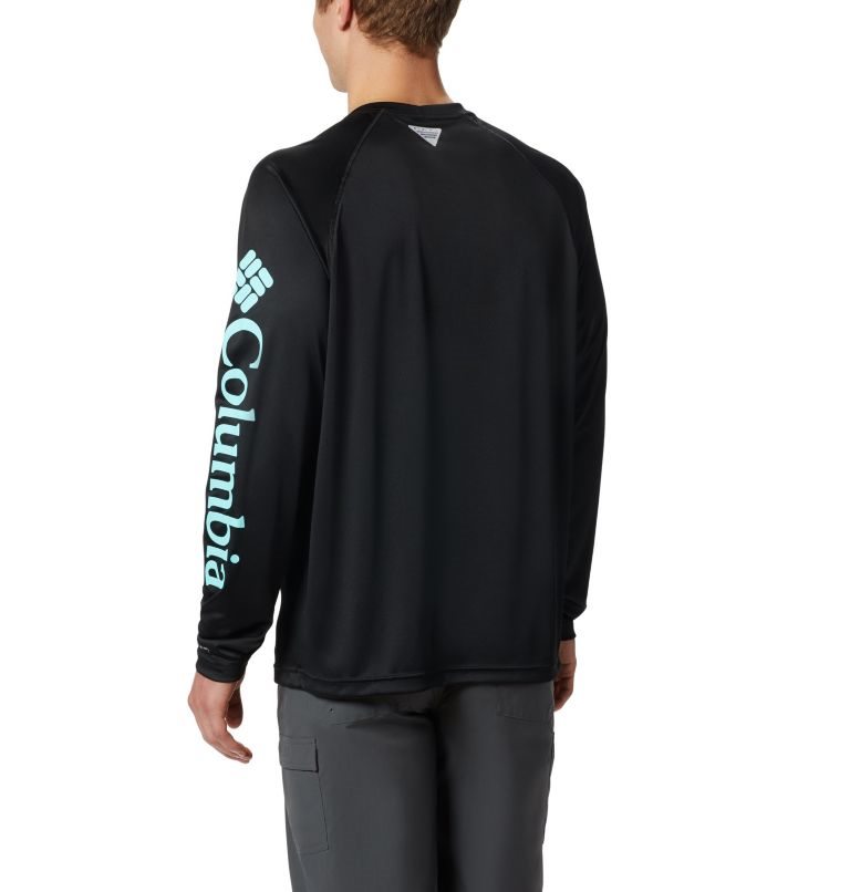 Men's Columbia PFG Terminal Tackle Long Sleeve Sweatshirts Black | CA-U3A40