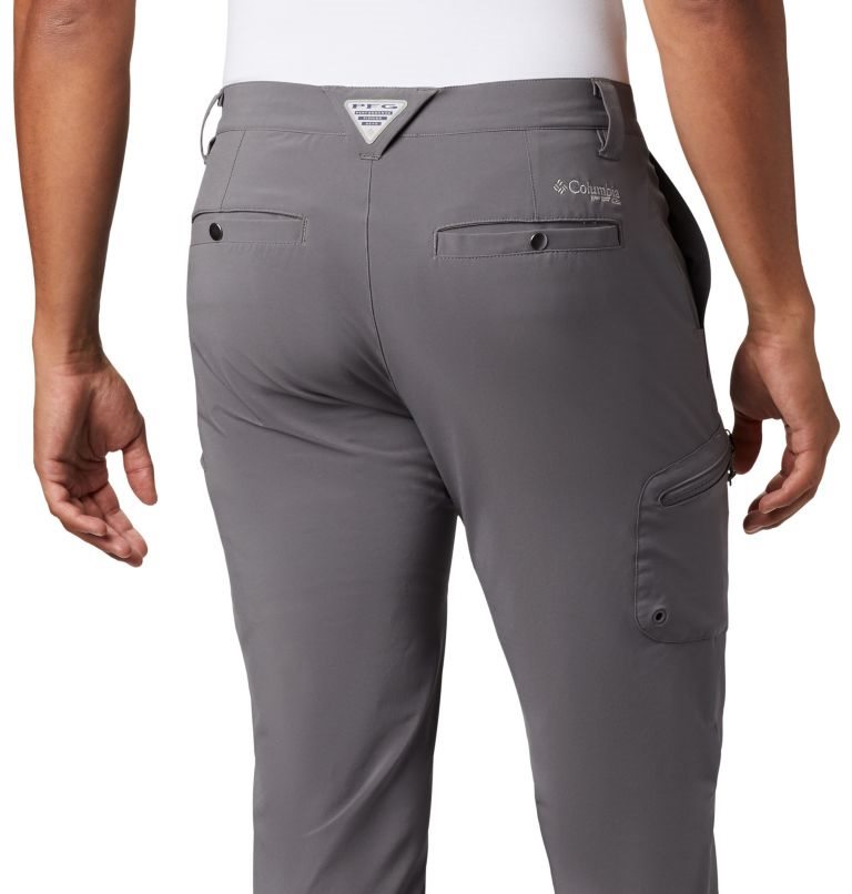 Men's Columbia PFG Terminal Tackle Pants Dark Grey | CA-N06C5