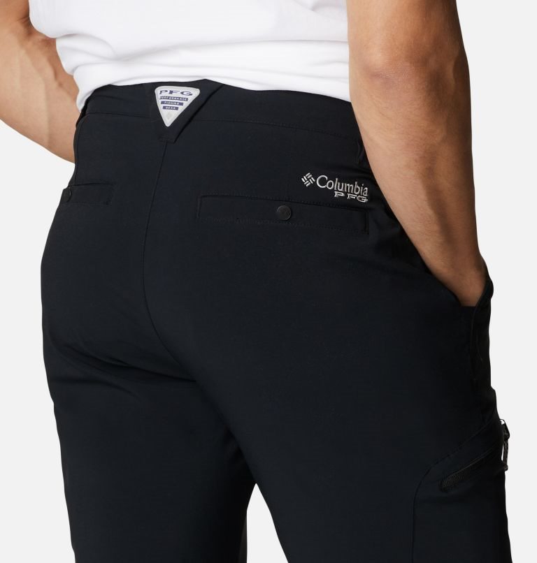 Men's Columbia PFG Terminal Tackle Pants Black | CA-UL53C