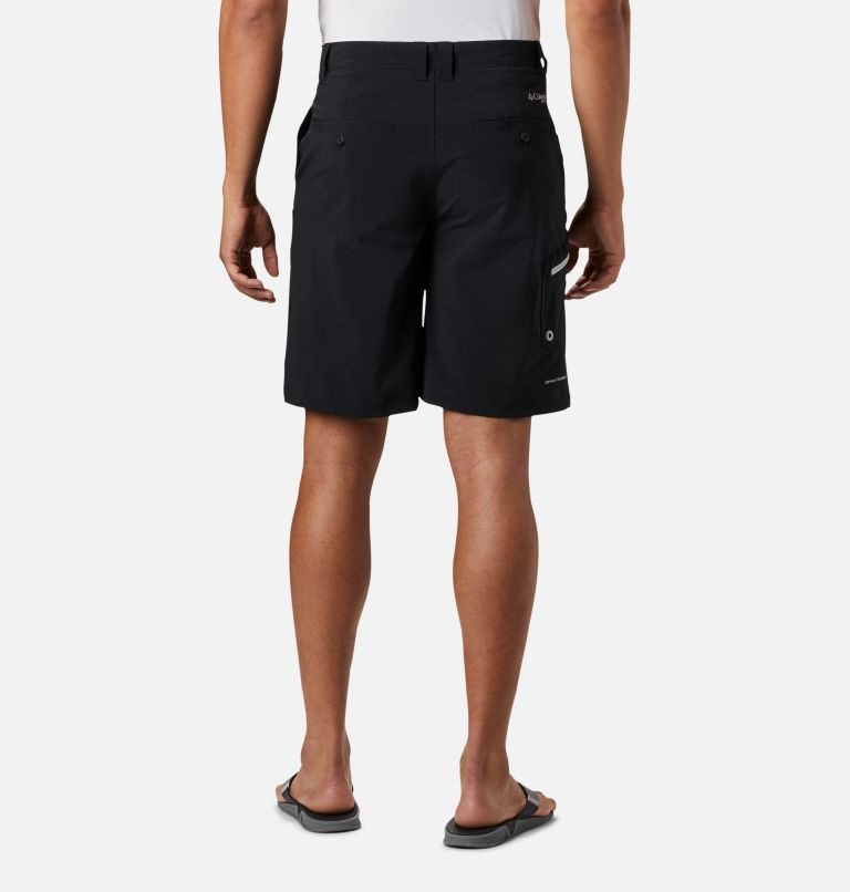 Men's Columbia PFG Terminal Tackle Shorts Black | CA-I1AL3