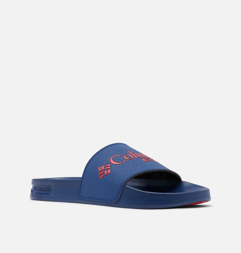 Men's Columbia PFG Tidal Ray Slides Blue | CA-V65C4