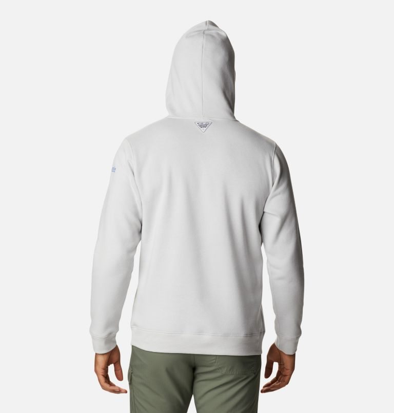 Men's Columbia PFG Triangle II Hoodie White | CA-T80A1