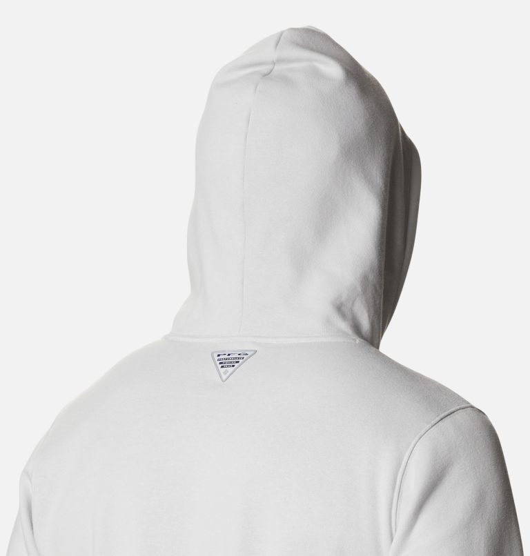 Men's Columbia PFG Triangle II Hoodie White | CA-T80A1