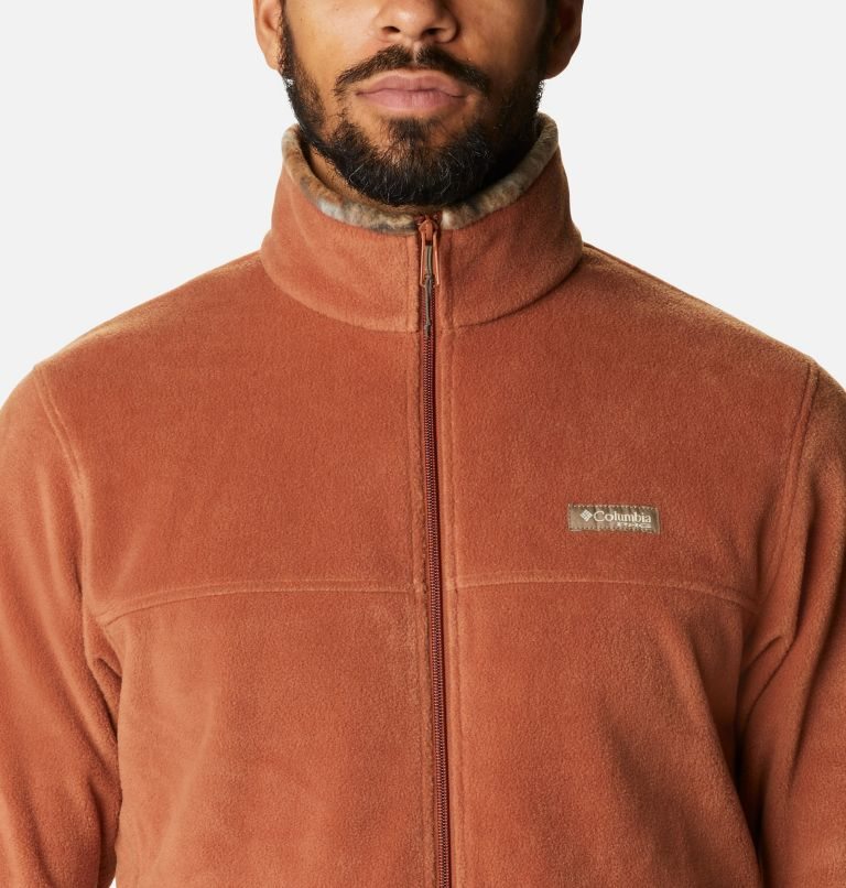 Men's Columbia PHG Fleece Jackets Brown | CA-TA01L