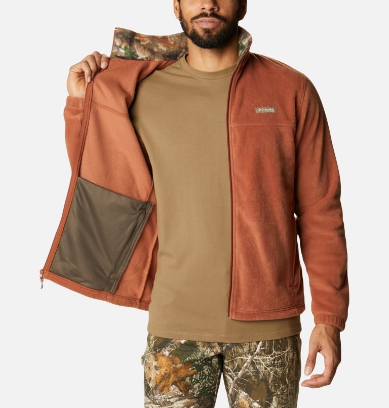 Men's Columbia PHG Fleece Jackets Brown | CA-TA01L