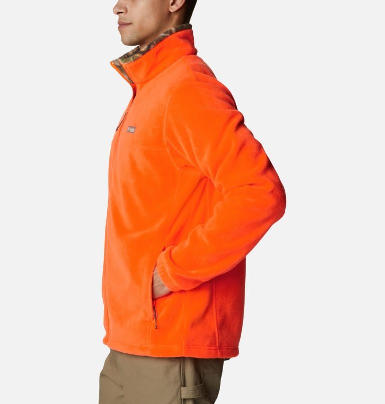 Men's Columbia PHG Fleece Jackets Orange | CA-CCL84