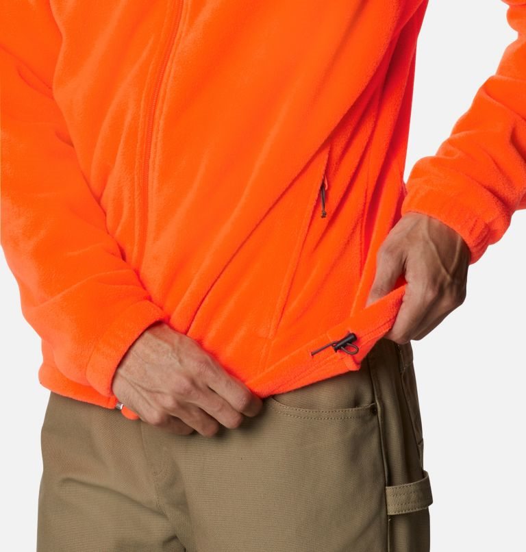 Men's Columbia PHG Fleece Jackets Orange | CA-CCL84