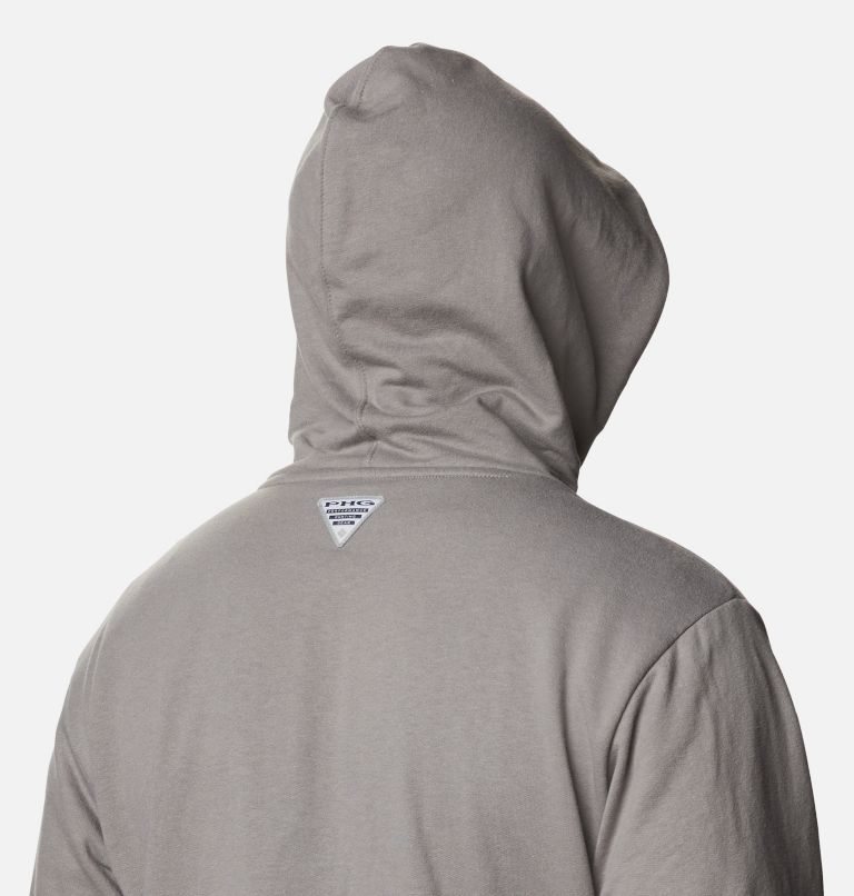 Men's Columbia PHG Game Flag Hoodie Grey | CA-G6481