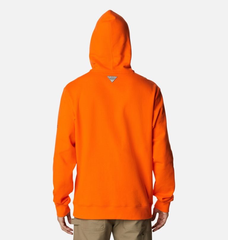 Men's Columbia PHG Game Flag Hoodie Orange | CA-W0C1L