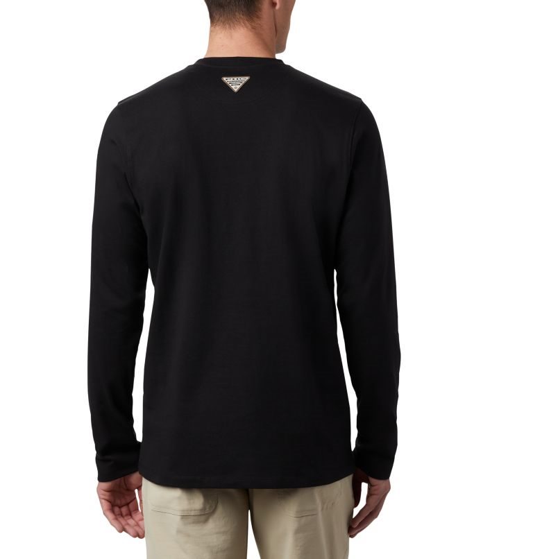 Men's Columbia PHG Roughtail Work Long Sleeve Pocket Sweatshirts Black | CA-CC85A