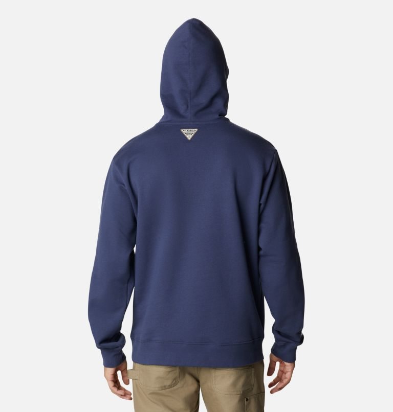 Men's Columbia PHG Utility Graphic Hoodie Navy | CA-F61A3