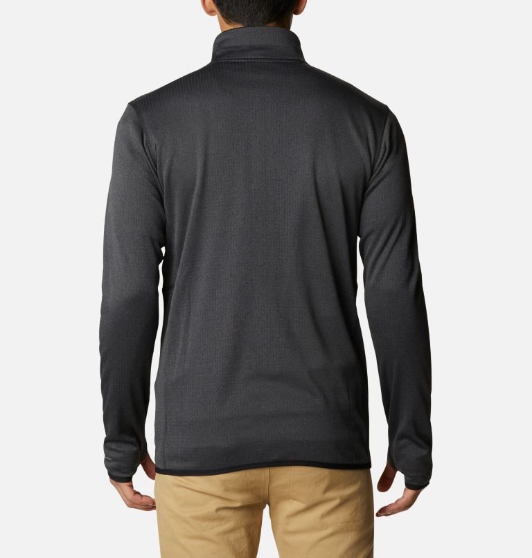 Men's Columbia Park View Full Zip Fleece Jackets Black | CA-J3A4C